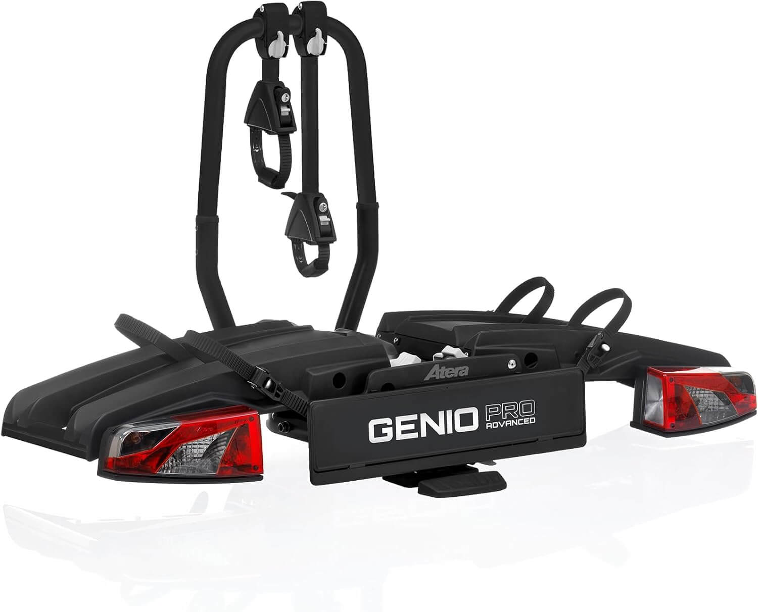 Atera 022785 Genio Pro Advanced Fahrradträger für 2 Fahrräder und E-Bikes