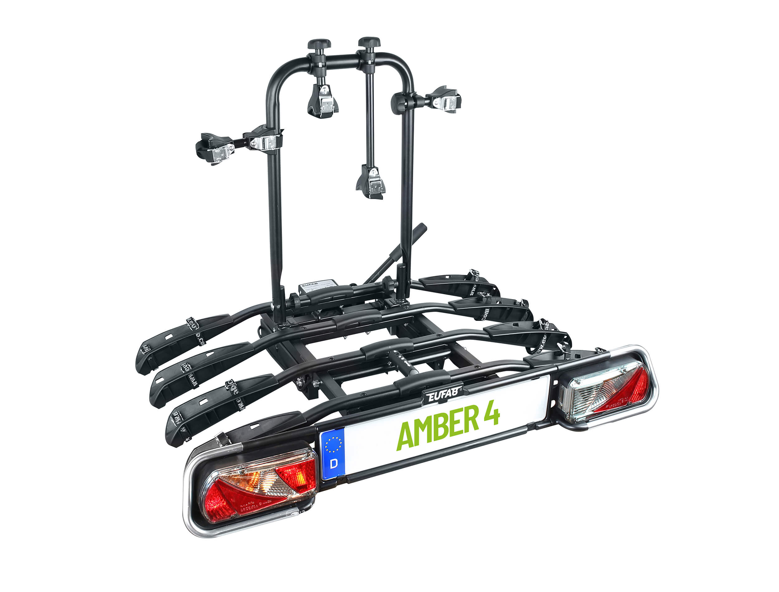 EUFAB 11556 Amber 4 Kupplungsträger für 4 Fahrräder