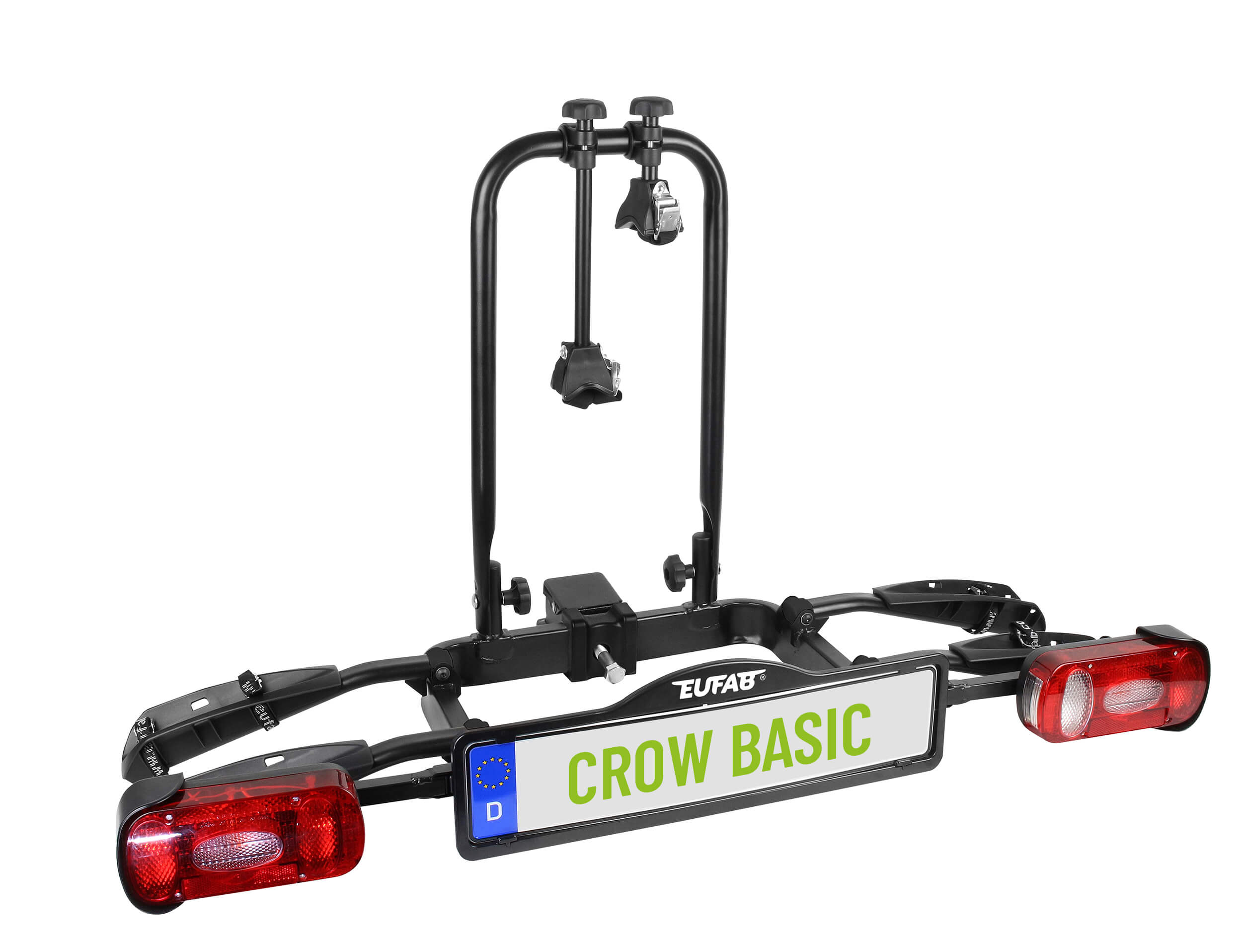 EUFAB 11569 Crow Basic Fahrradträger für 2 Fahrräder